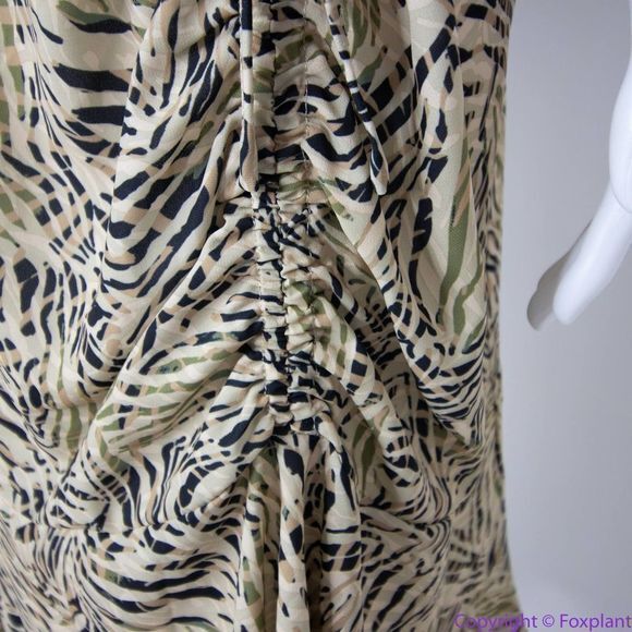 NEW Eloquii wrapped flutter sleeves animal print dress, size 24 - Picture 8 of 16